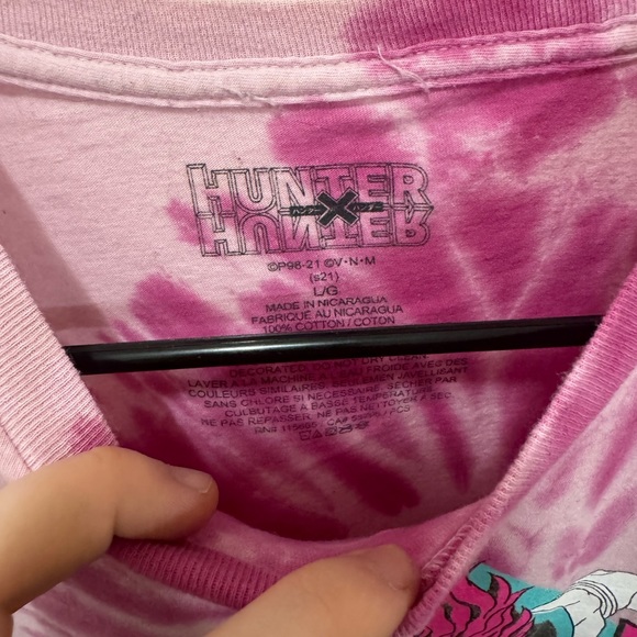 Hunter X Hunter Pink Tie-dye Hisoka t-shirt in Large - Picture 2 of 3